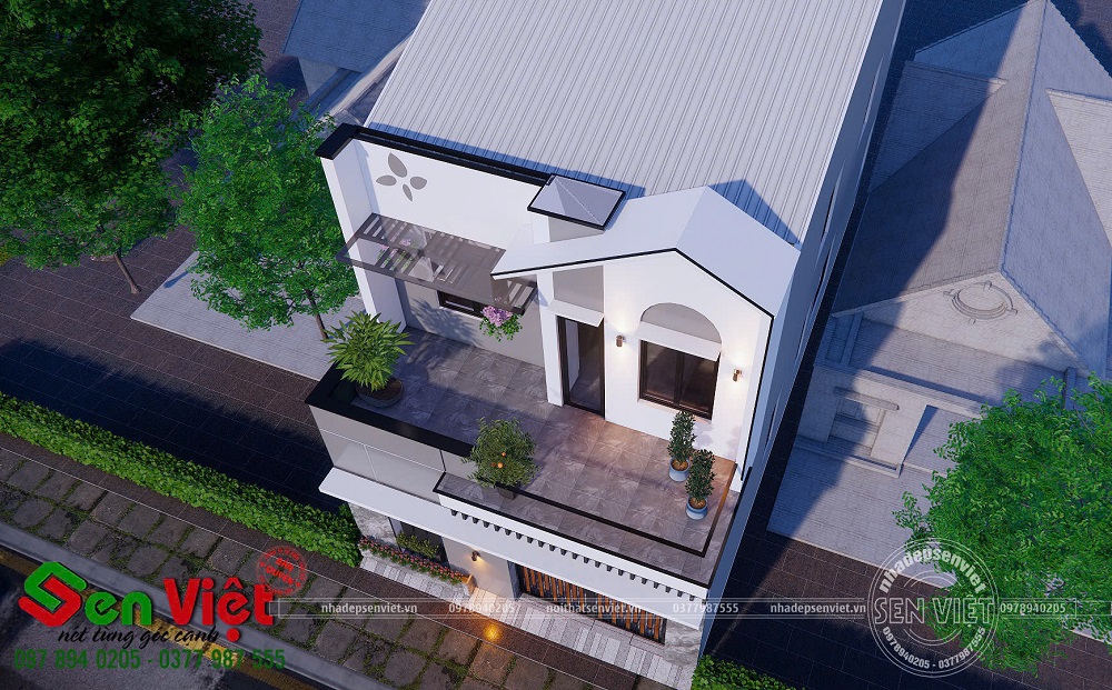 Nhà 2 Tầng Phong Cách Hiện Đại Với Thiết Kế Mặt Tiền Ấn Tượng Ở Nghệ An