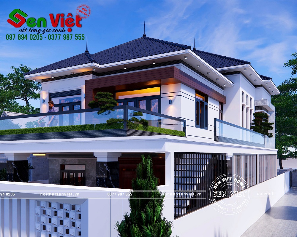 Thiết Kế Nhà 2 Tầng Mái Nhật Hiện Đại Ở Hà Tĩnh (7)