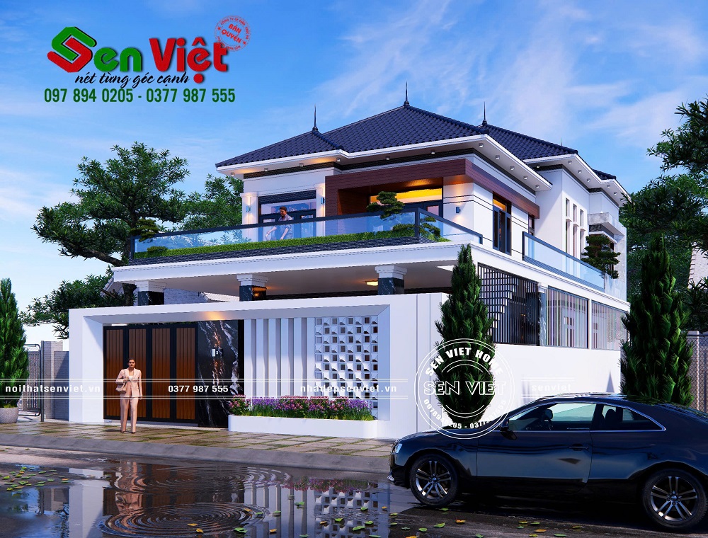 Thiết Kế Nhà 2 Tầng Mái Nhật Hiện Đại Ở Hà Tĩnh (7)