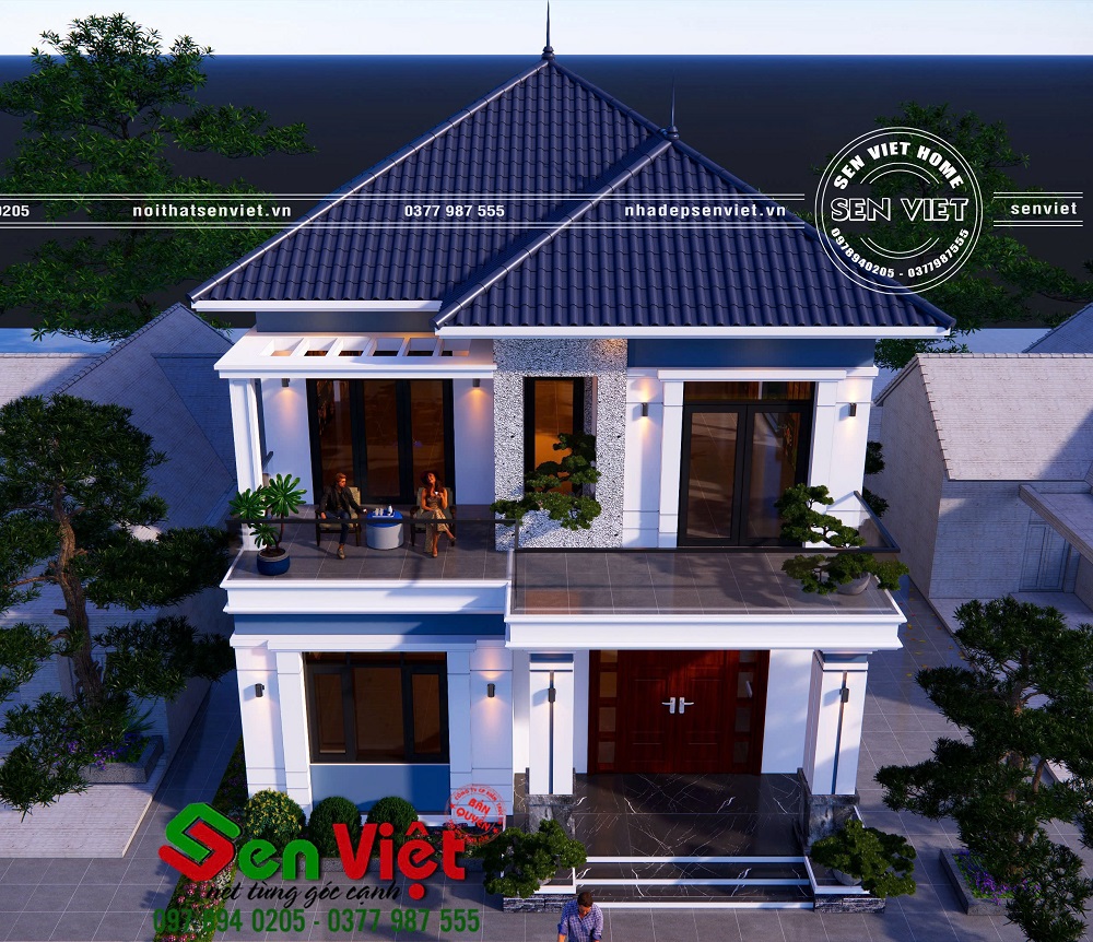 Thiết kế nhà 2 tầng 120m2