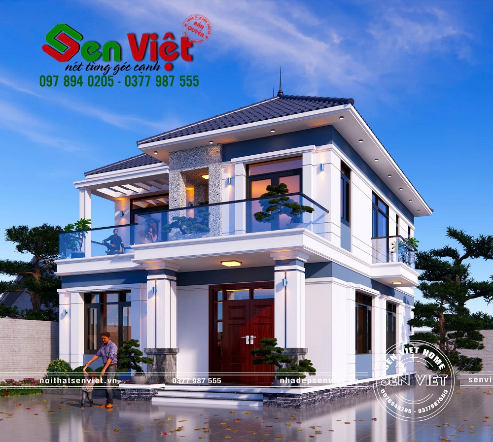 Thiết kế nhà 2 tầng 120m2