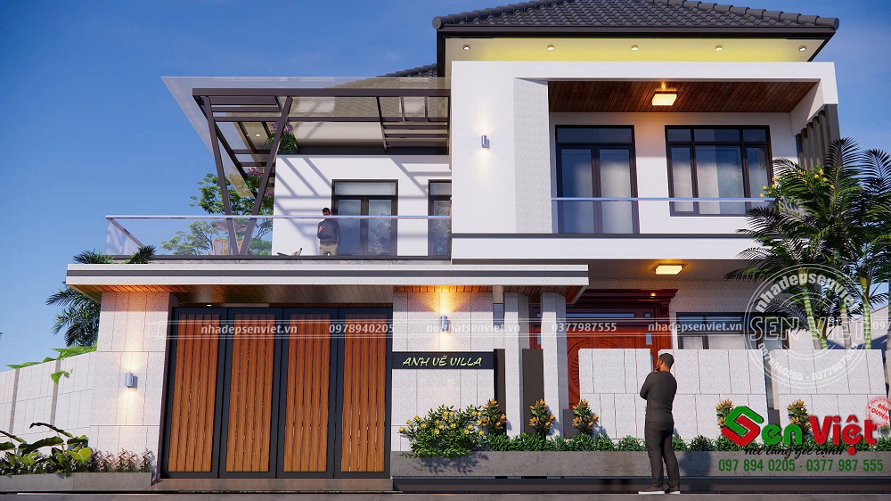 Biệt Thự Vườn 2 Tầng Đẹp Hiện Đại Không Lo Lỗi Mốt Ở Hà Tĩnh