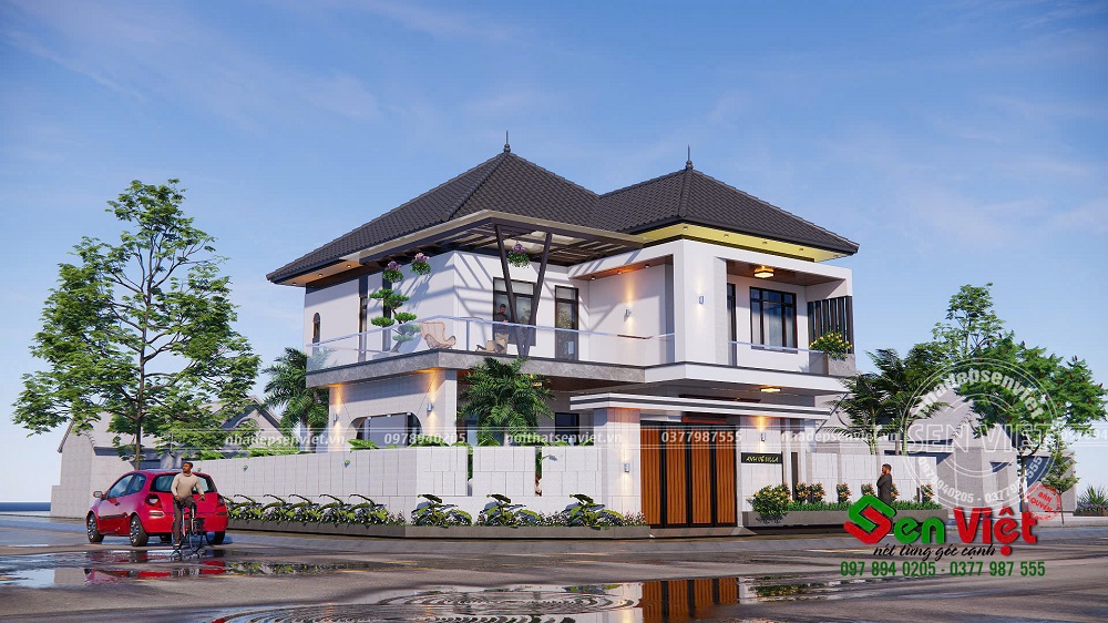 Biệt Thự Vườn 2 Tầng Đẹp Hiện Đại Không Lo Lỗi Mốt Ở Hà Tĩnh