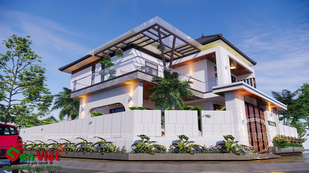 Biệt Thự Vườn 2 Tầng Đẹp Hiện Đại Không Lo Lỗi Mốt Ở Hà Tĩnh