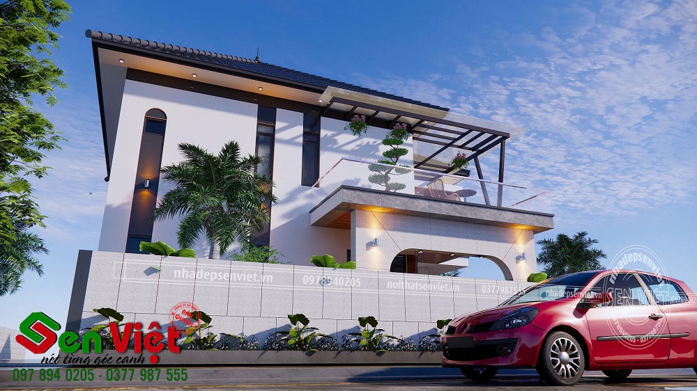 Biệt Thự Vườn 2 Tầng Đẹp Hiện Đại Không Lo Lỗi Mốt Ở Hà Tĩnh