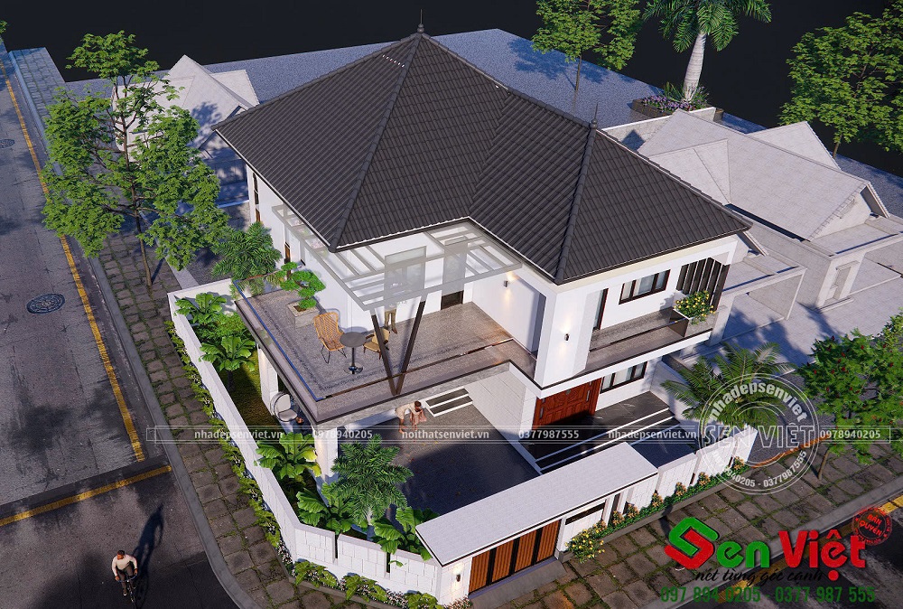 Biệt Thự Vườn 2 Tầng Đẹp Hiện Đại Không Lo Lỗi Mốt Ở Hà Tĩnh