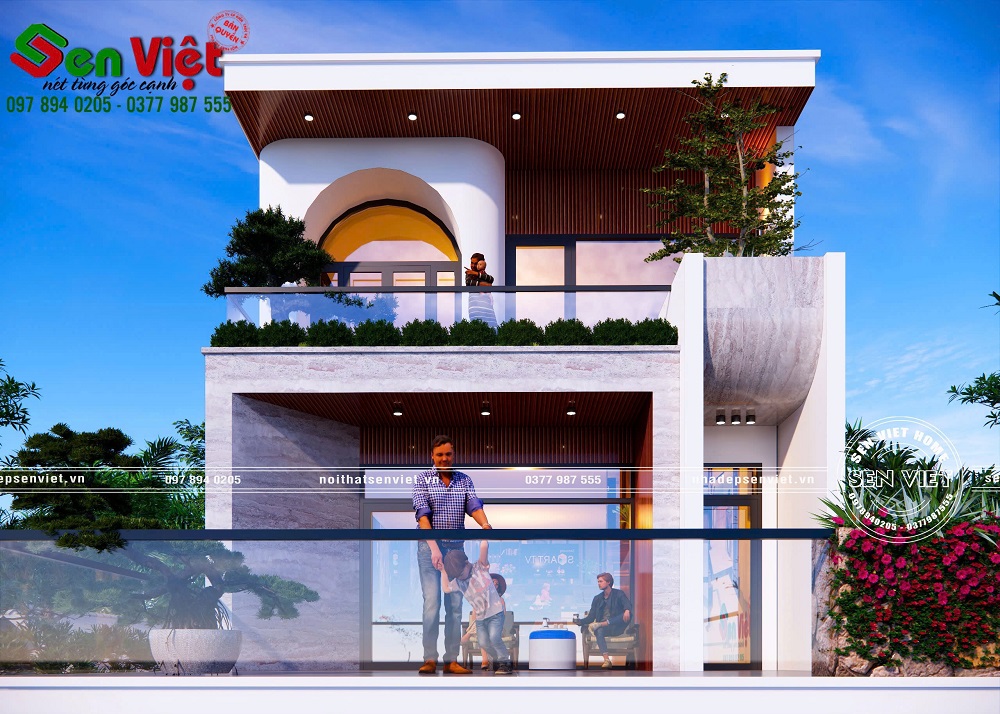 Mẫu Nhà 3 Tầng Hiện Đại 8x18m Tại TP. Vinh