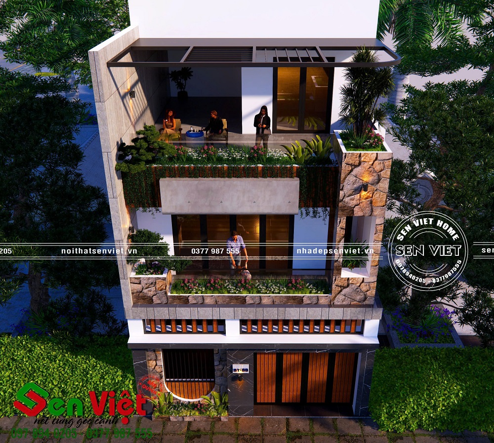 Mẫu Nhà Phố 3 Tầng Hiện Đại, Đẳng Cấp Từng Đường Nét Tại TP. Vinh