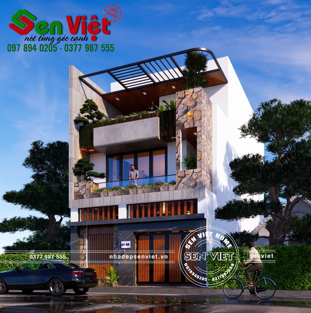 Mẫu Nhà Phố 3 Tầng Hiện Đại, Đẳng Cấp Từng Đường Nét Tại TP. Vinh