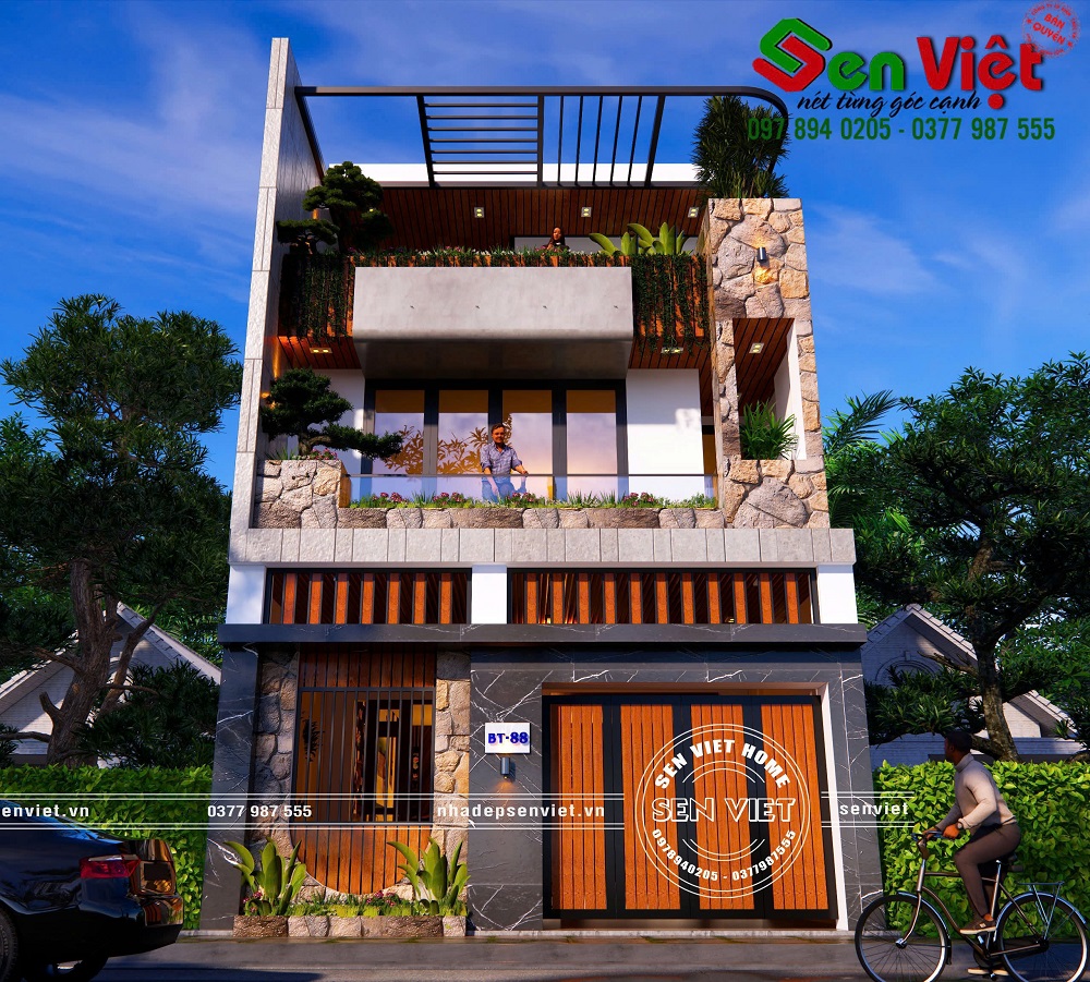 Mẫu Nhà Phố 3 Tầng Hiện Đại, Đẳng Cấp Từng Đường Nét Tại TP. Vinh