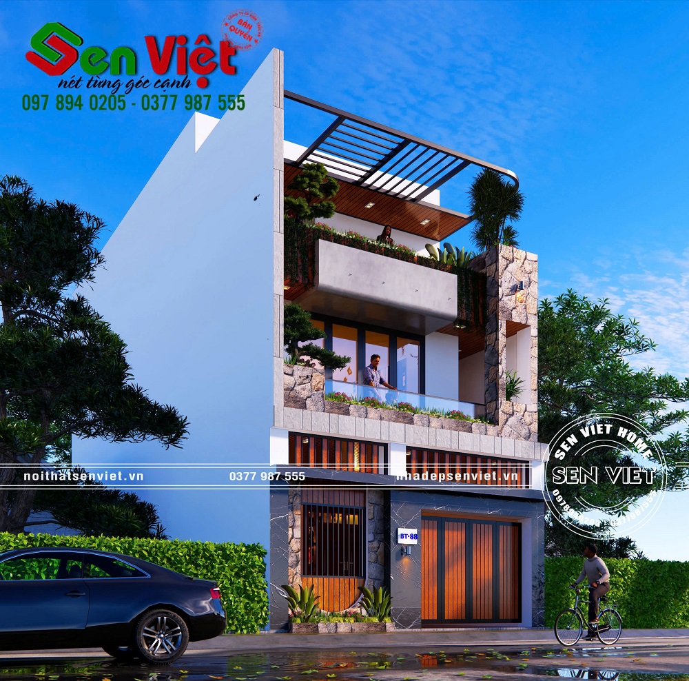 Mẫu Nhà Phố 3 Tầng Hiện Đại, Đẳng Cấp Từng Đường Nét Tại TP. Vinh