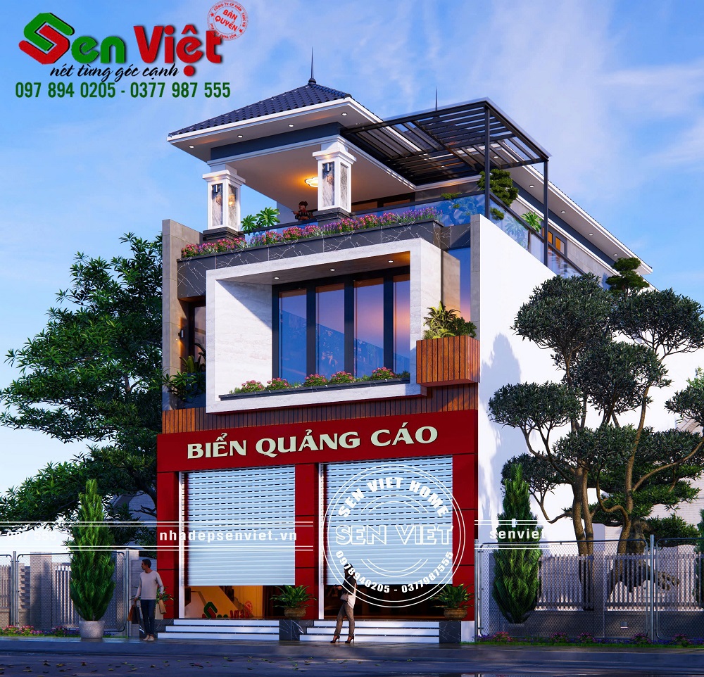 Mẫu Nhà Phố 3 Tầng Kết Hợp Kinh Doanh