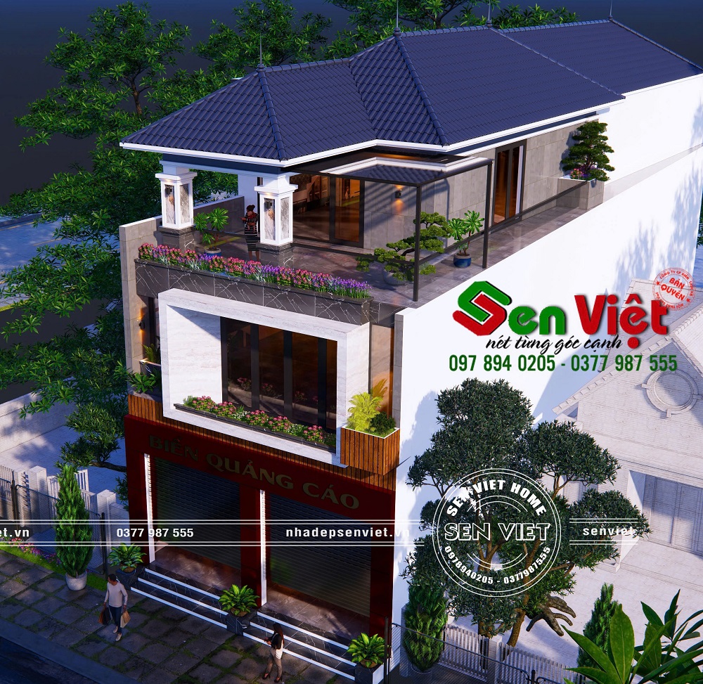 Mẫu Nhà Phố 3 Tầng Kết Hợp Kinh Doanh