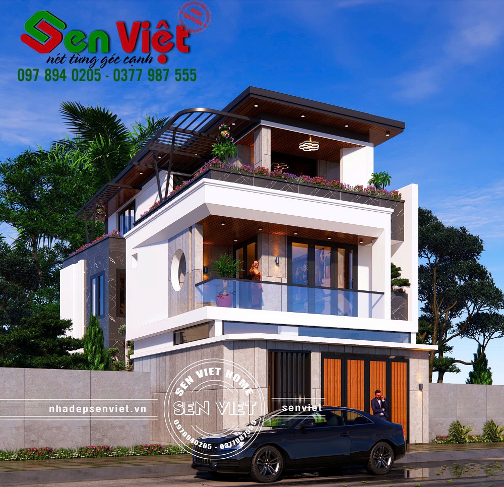 Mẫu nhà 3 tầng hiện đại, kiến trúc tinh tế chinh phục mọi ánh nhìn