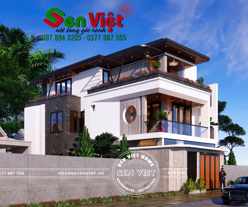 Mẫu nhà 3 tầng hiện đại, kiến trúc tinh tế chinh phục mọi ánh nhìn