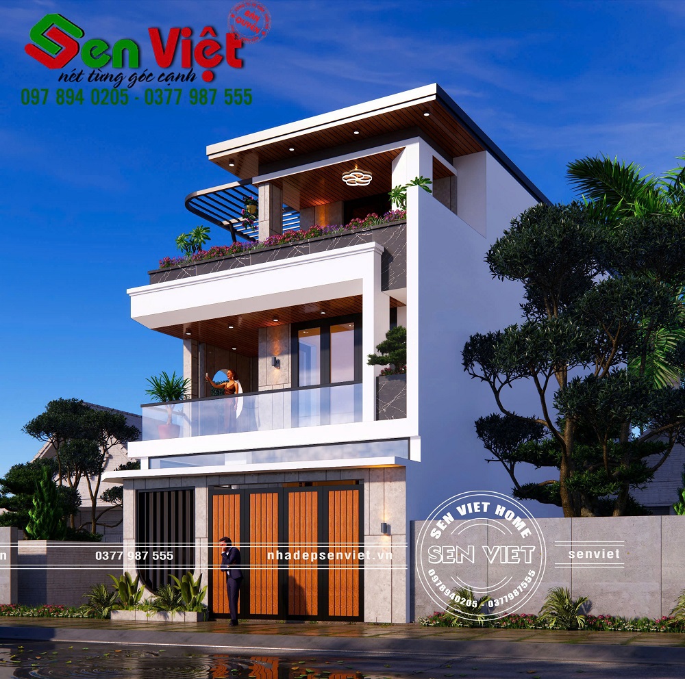 Mẫu nhà 3 tầng hiện đại, kiến trúc tinh tế chinh phục mọi ánh nhìn