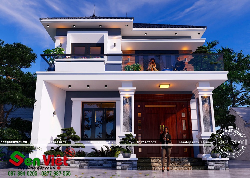 Nhà 2 tầng mái nhật hiện đại-đẹp tinh tế trong từng đường nét