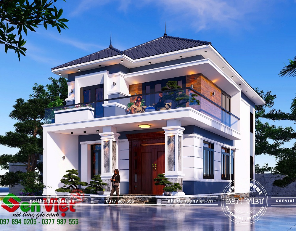 Nhà 2 tầng mái nhật hiện đại-đẹp tinh tế trong từng đường nét