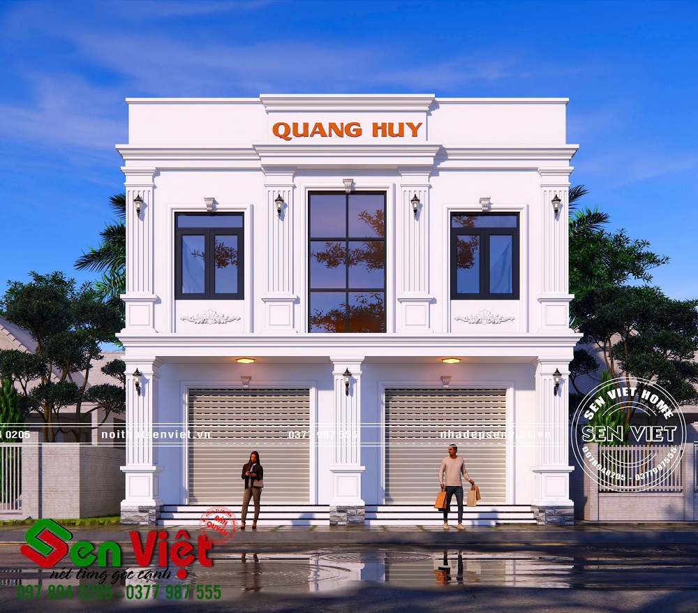 Thiết Kế Nhà Trọ 2 Tầng Hiện Đại Kiểu Biệt Thự Tại TP. Vinh