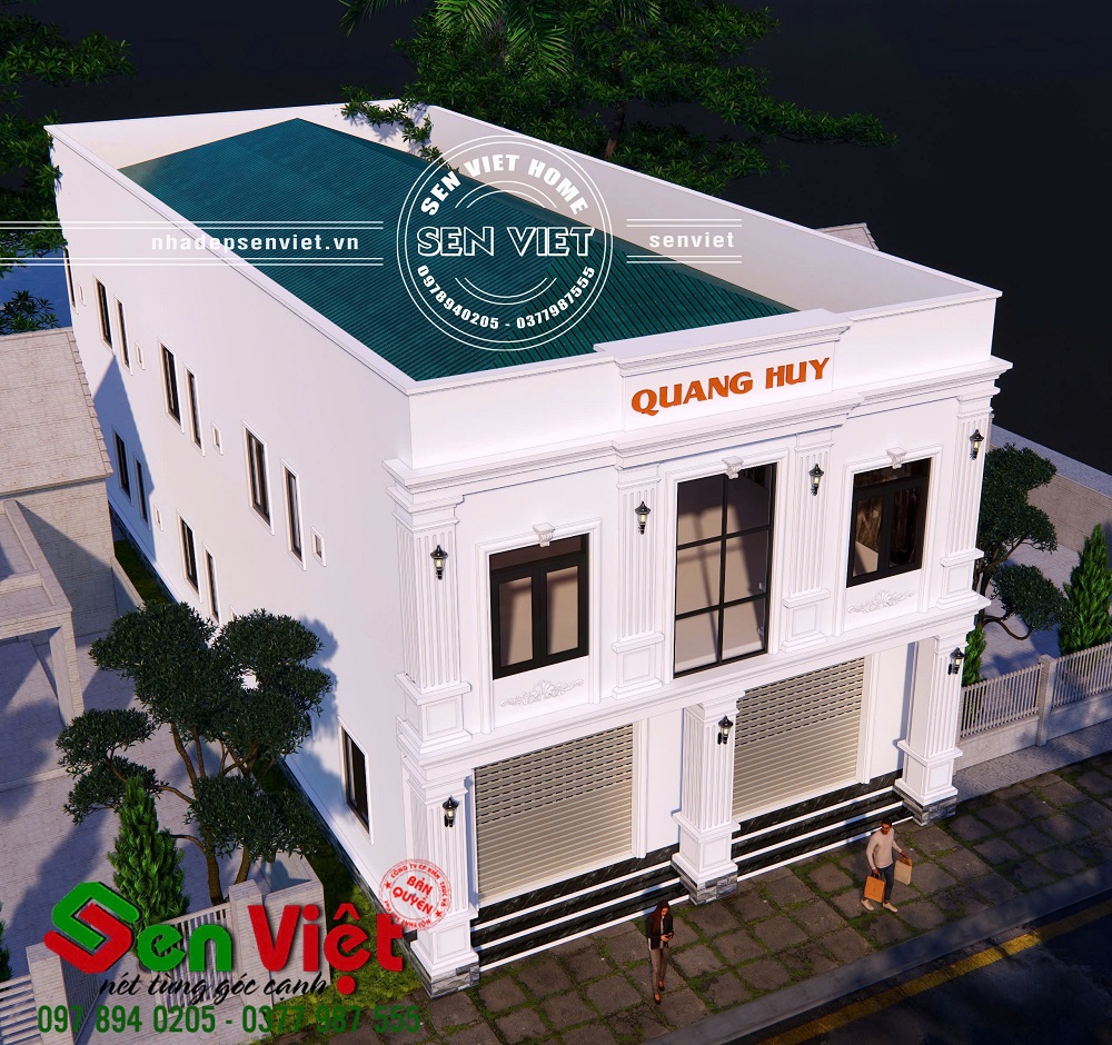 Thiết Kế Nhà Trọ 2 Tầng Hiện Đại Kiểu Biệt Thự Tại TP. Vinh