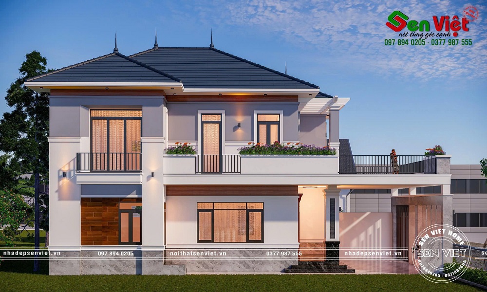 Mẫu Nhà 2 Tầng Mái Nhật Với Kiến Trúc Hiện Đại