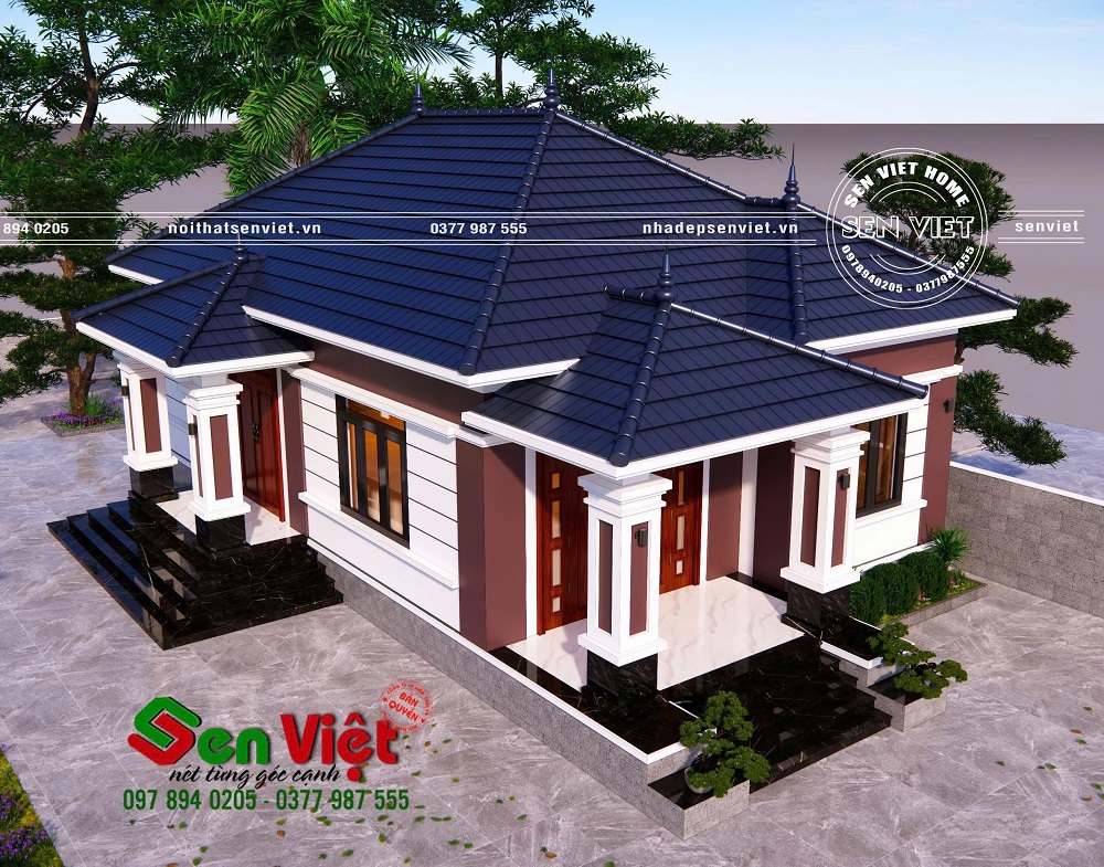 Mẫu Nhà Cấp 4 Mái Nhật Với Thiết Kế Tối Ưu Không Gian Sống