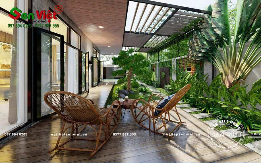 Mẫu Nhà Cấp 4 Hiện Đại Có Sân Vườn Đẹp