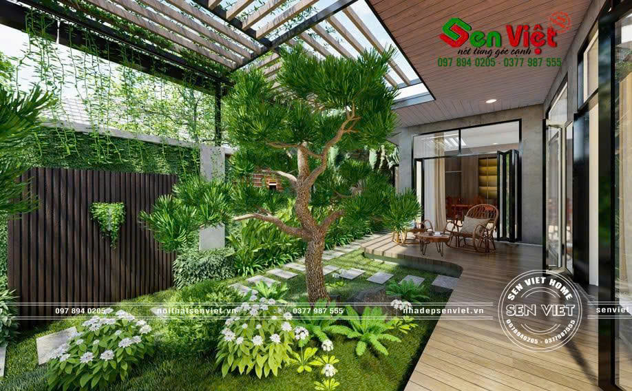 Mẫu Nhà Cấp 4 Hiện Đại Có Sân Vườn Đẹp