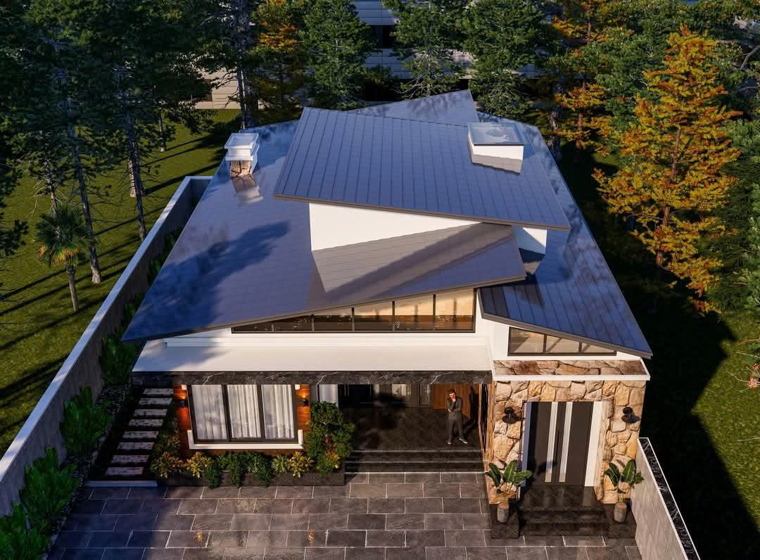 Mẫu Nhà Cấp 4 Mái Lệch Độc Đáo