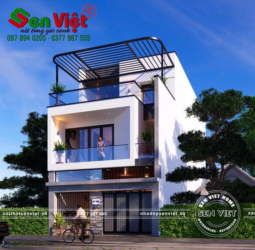 Mẫu Nhà Ống 3 Tầng Mái Bằng Tối Ưu Cho Cuộc Sống Thành Thị