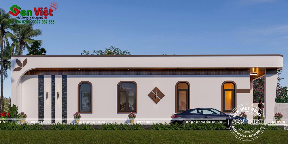 Mẫu nhà cấp 4 hiện đại mái bằng tinh tế, sang trọng từ mọi góc nhìn