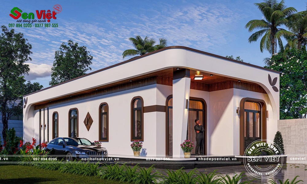 Mẫu nhà cấp 4 hiện đại mái bằng tinh tế, sang trọng từ mọi góc nhìn