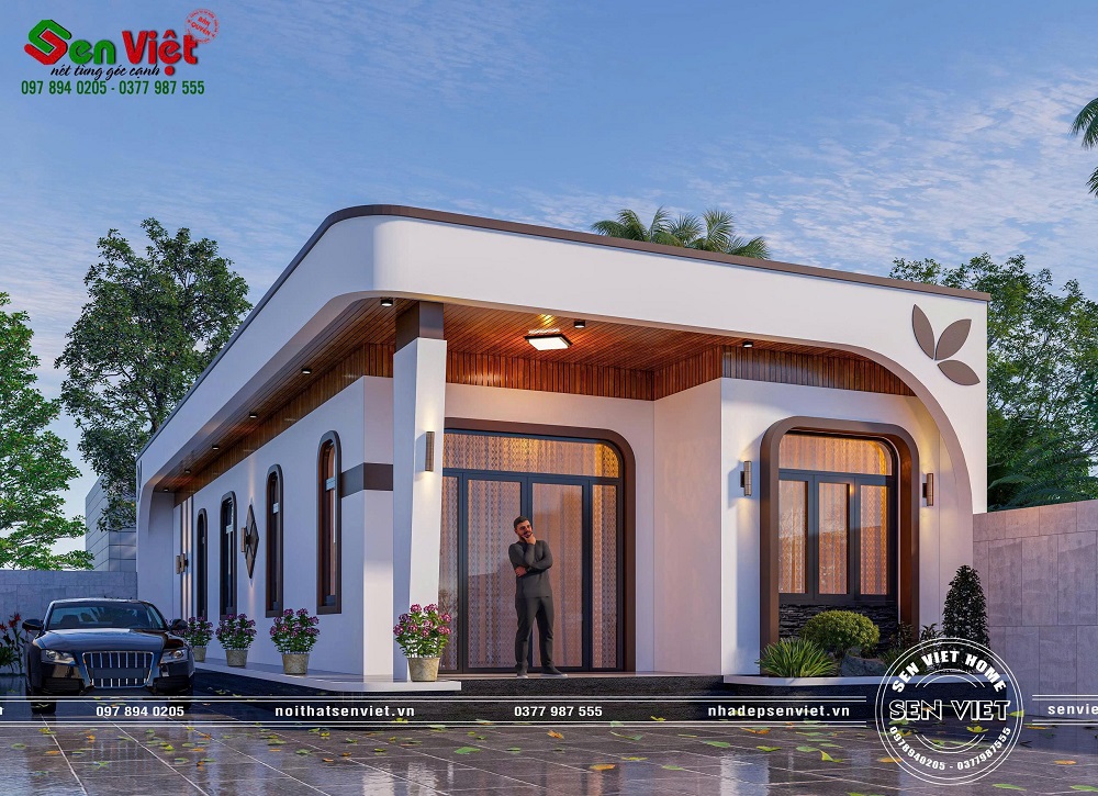 Mẫu nhà cấp 4 hiện đại mái bằng tinh tế, sang trọng từ mọi góc nhìn