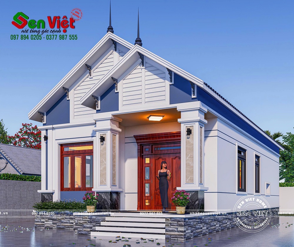 Mẫu nhà cấp 4 mái Thái hiện đại