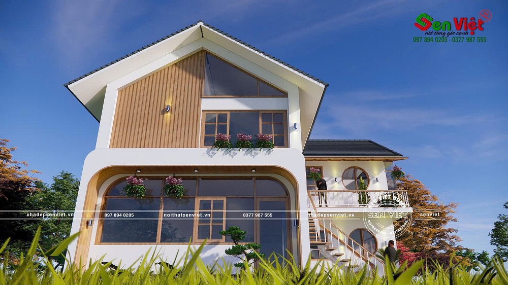 Mẫu nhà thép 2 tầng kiểu Hàn Quốc