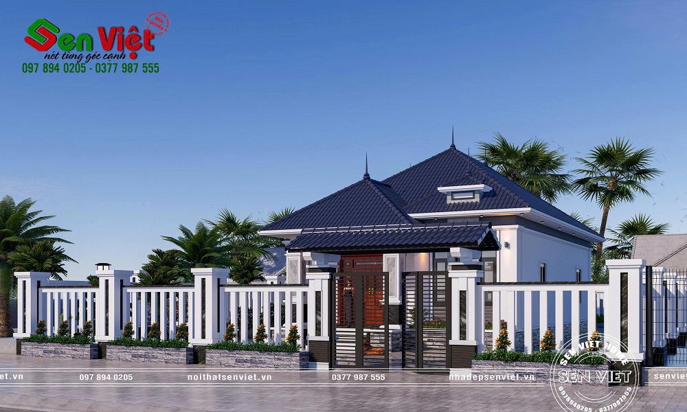 Ngôi nhà cấp 4 mái Nhật với vẻ đẹp hiện đại và không gian sống tiện nghi