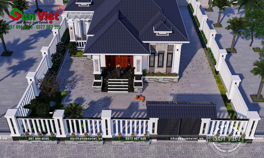 Ngôi nhà cấp 4 mái Nhật với vẻ đẹp hiện đại và không gian sống tiện nghi