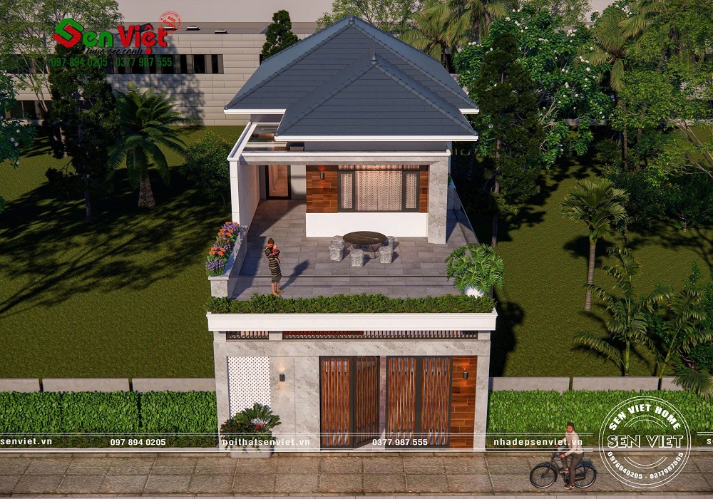 Mẫu Nhà 2 Tầng Mái Nhật Đẳng Cấp, Tinh Tế Từ Mọi Góc Nhìn