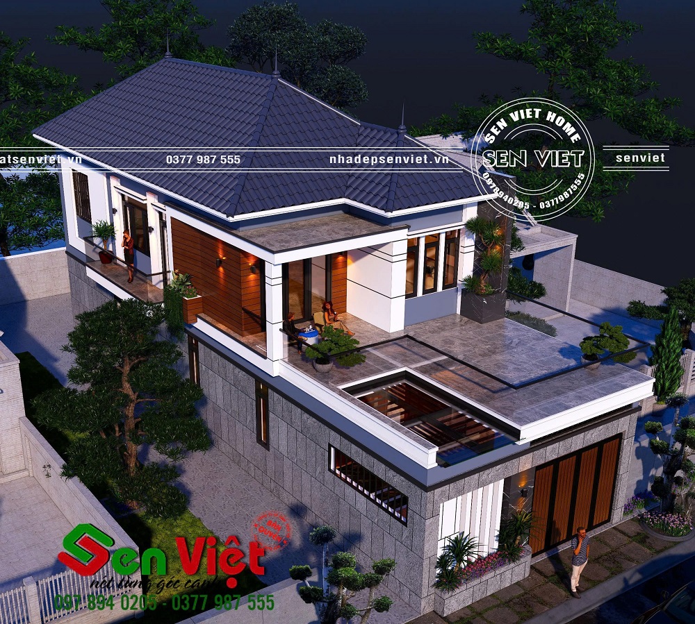 Mẫu Nhà Hiện Đại 2 Tầng 7,5x20m tại Yên Thành