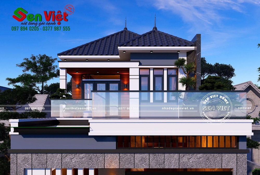 Mẫu Nhà Hiện Đại 2 Tầng 7,5x20m tại Yên Thành