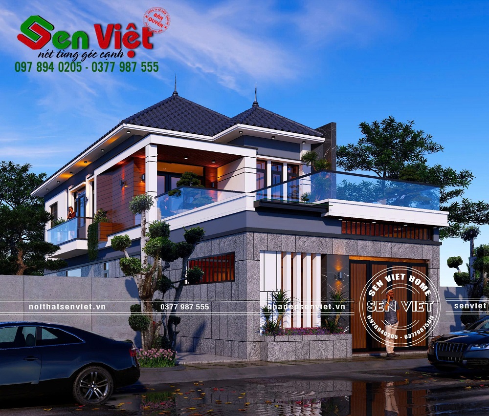 Mẫu Nhà Hiện Đại 2 Tầng 7,5x20m tại Yên Thành