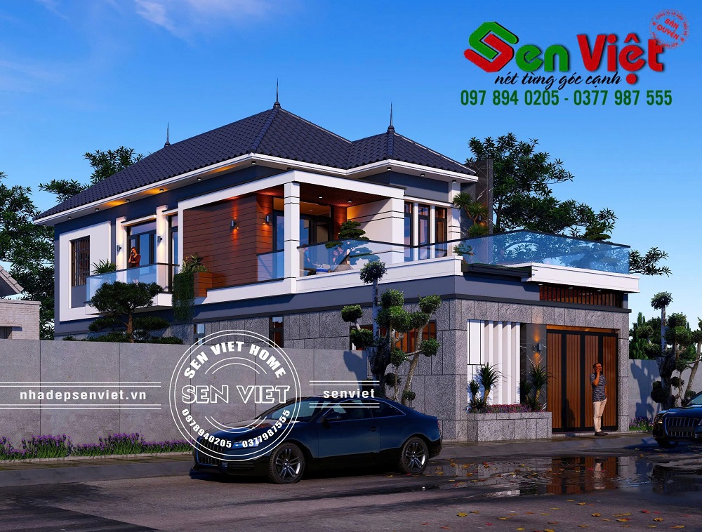 Mẫu Nhà Hiện Đại 2 Tầng 7,5x20m tại Yên Thành