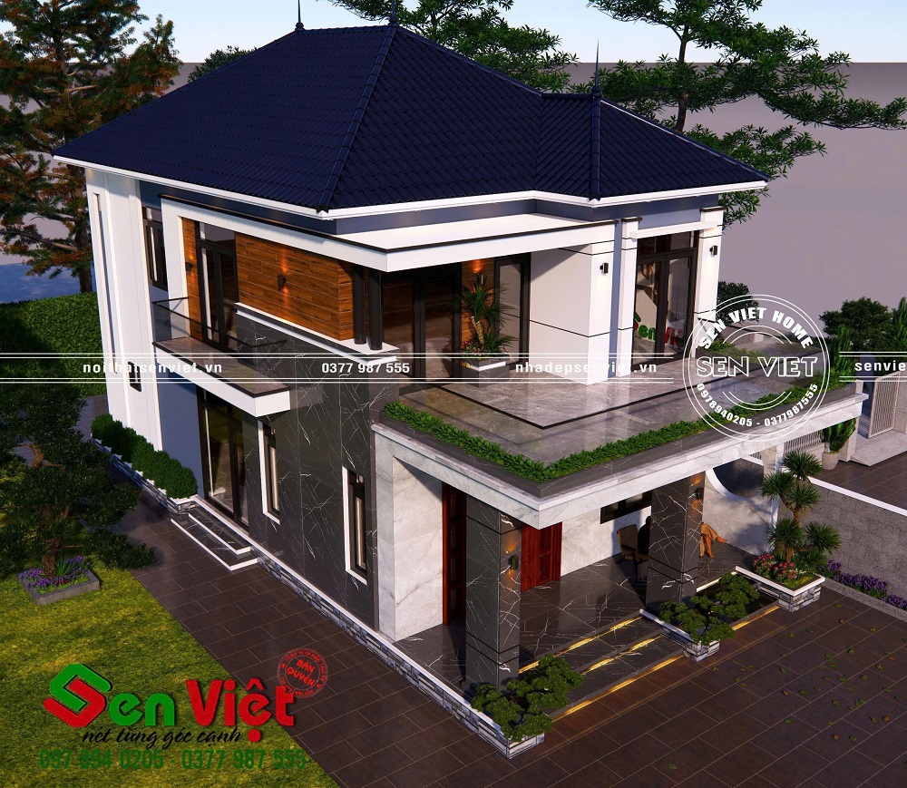 Nhà 2 Tầng Mái Nhật Hiện Đại, Bền Vững Theo Thời Gian