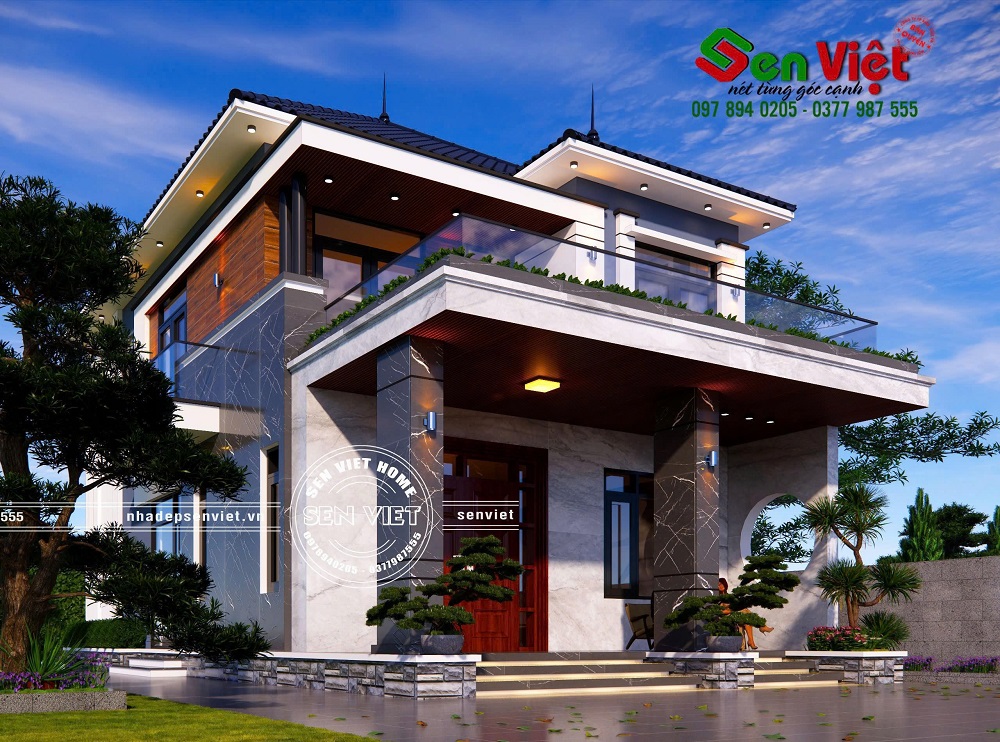 Nhà 2 Tầng Mái Nhật Hiện Đại, Bền Vững Theo Thời Gian