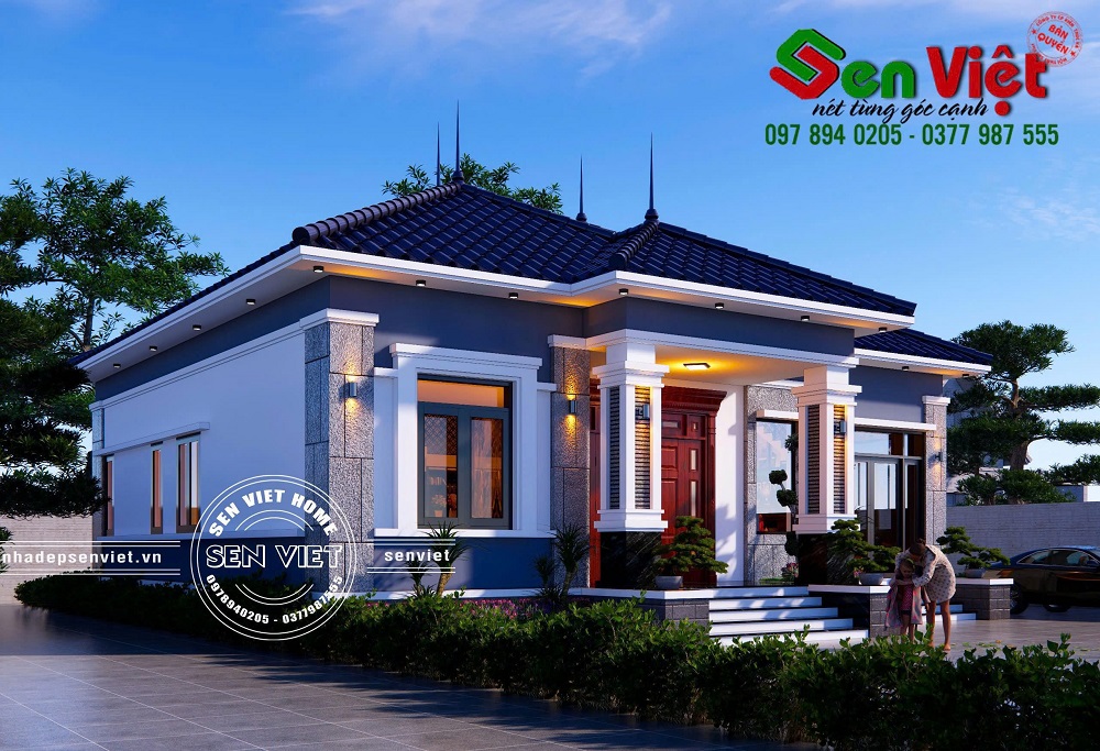 Ngôi nhà mái Nhật 1 tầng