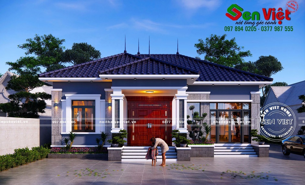 Ngôi nhà mái Nhật 1 tầng