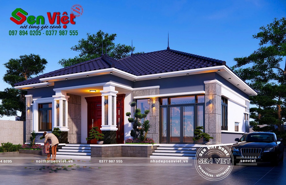 Ngôi nhà mái Nhật 1 tầng