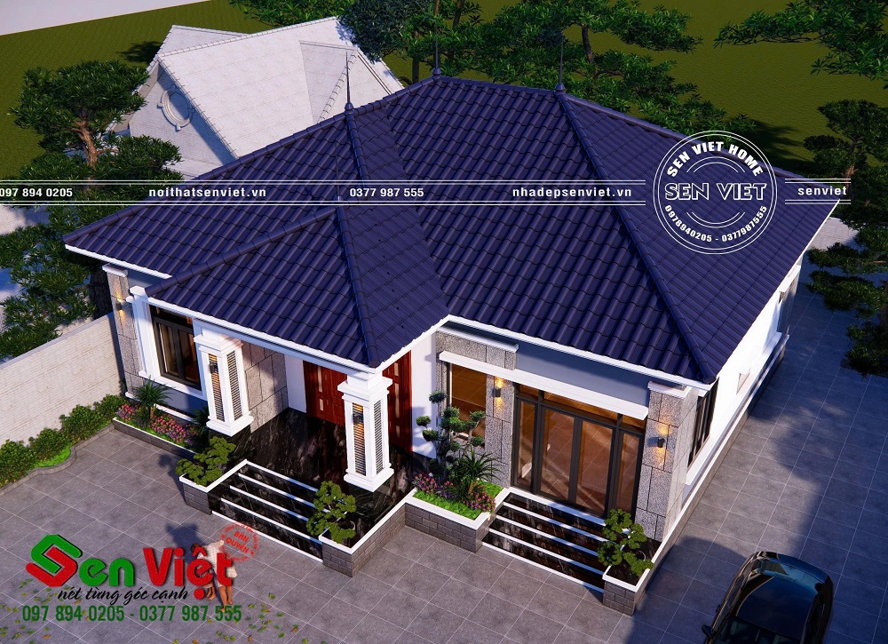 Ngôi nhà mái Nhật 1 tầng