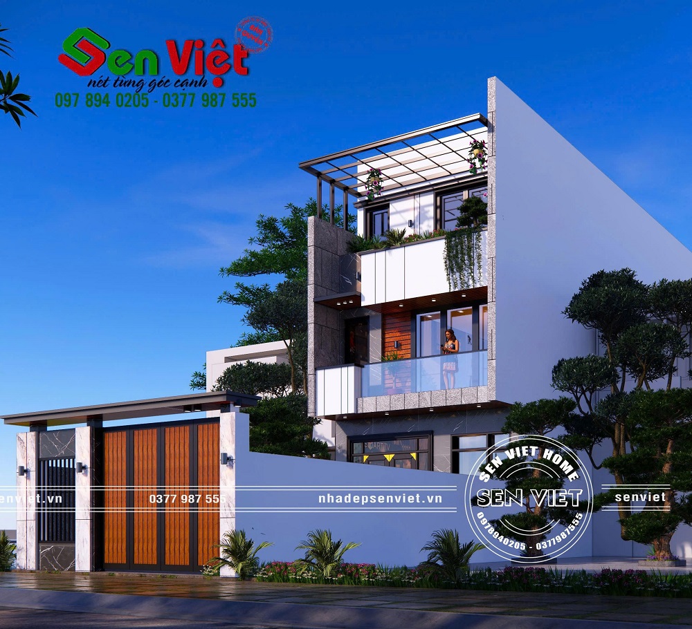 Mẫu nhà phố 6x15m với vẻ đẹp hiện đại ấn tượng