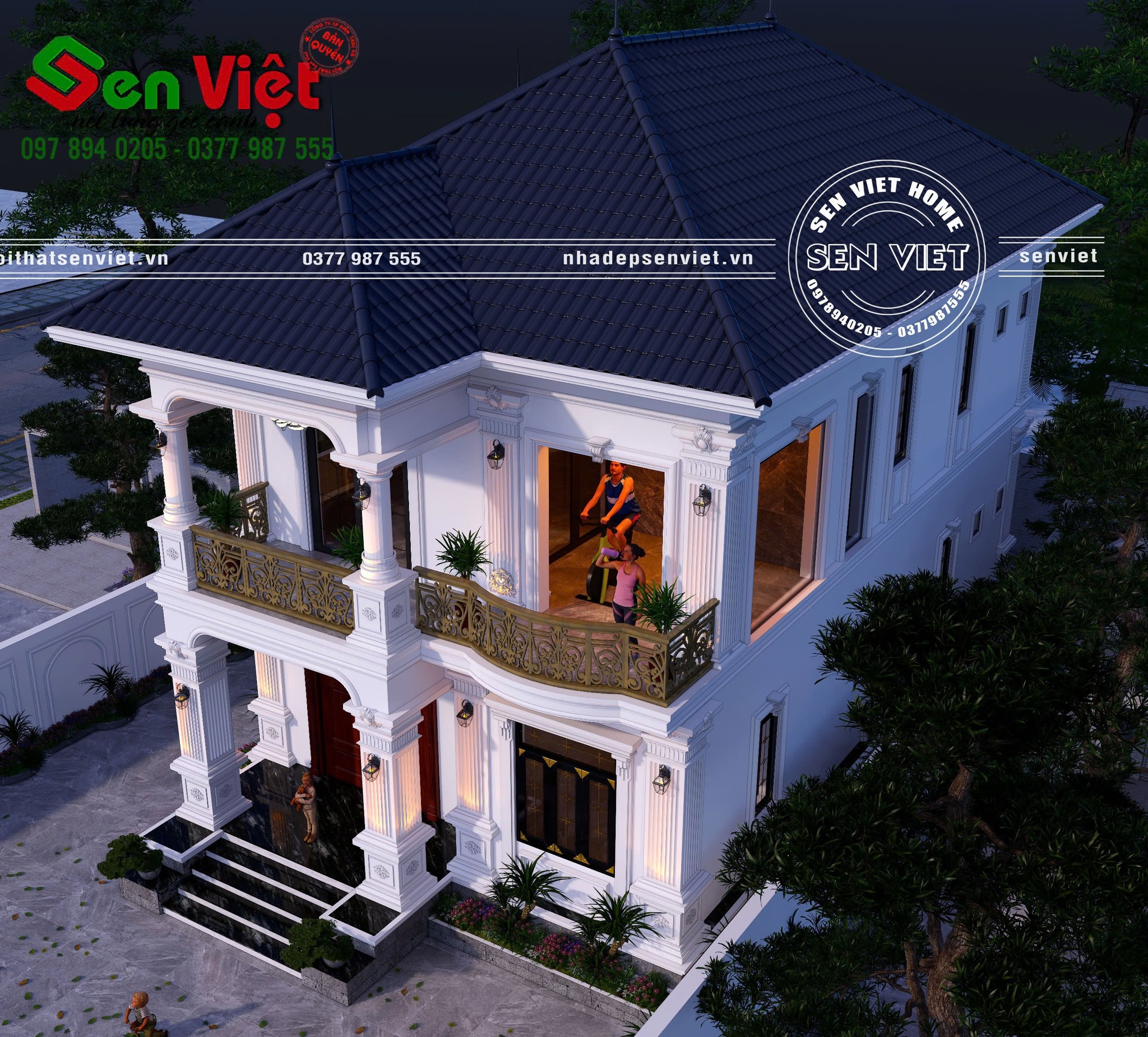 Mẫu Nhà 2 Tầng Mái Nhật Tân Cổ Điển Mẫu Nhà 2 Tầng Mái Nhật Tân Cổ Điển